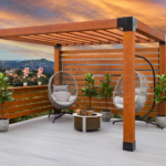 برجولات خشب للحدائق في الخبر