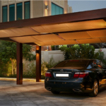 مظلات حديد شكل خشب